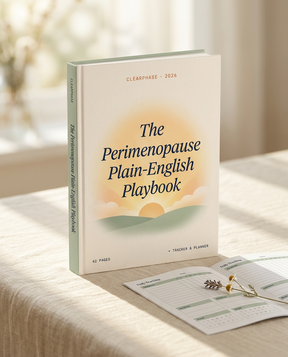 The Perimenopause Plain-English Playbook — Clearphase ebook