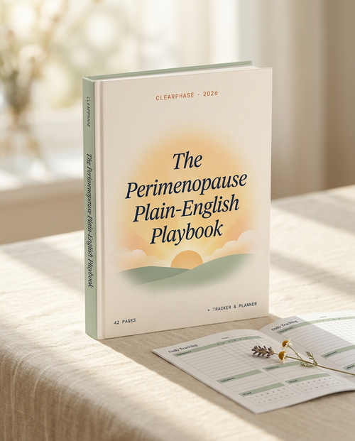 The Perimenopause Plain-English Playbook — Clearphase ebook